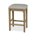 Rio Vista - Backless Upholstered Stool - Muted Earth Tones / Clay / Gray by Finn & Louise, view 1
