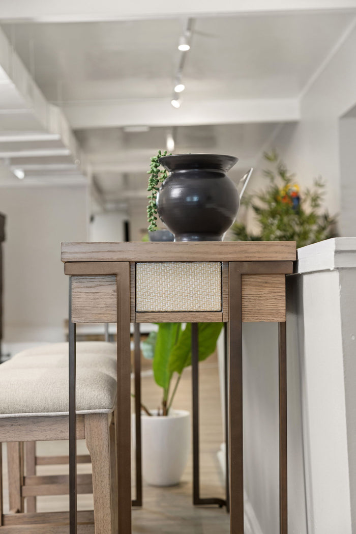 Rio Vista - Backless Upholstered Stool - Muted Earth Tones / Clay / Gray