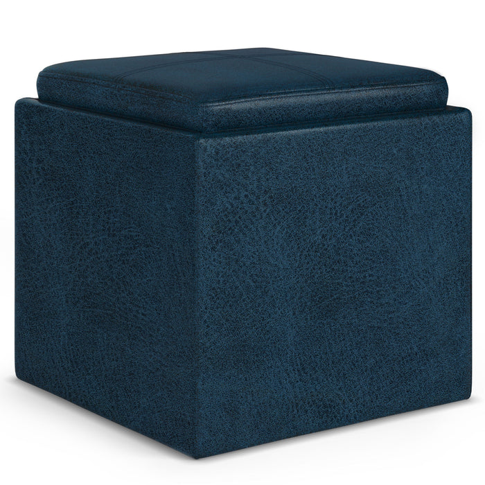 Blue / Faux Leather
