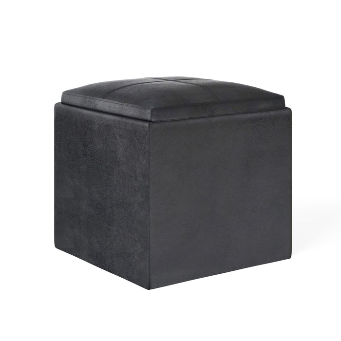 Black / Faux Leather