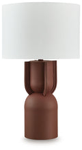 Rowandale - Metal Table Lamp - Brick Red