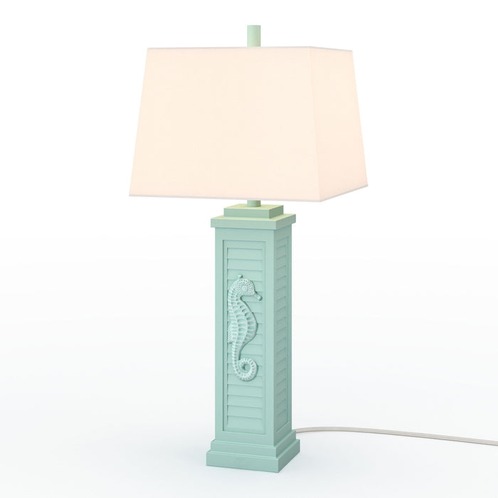 Sea Horse Shutter - Shutter Lamp With USB (Set of 2) by Lux Lighting, view 5