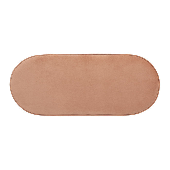 Serena - Contemporary Design Oval Storage Bench Ottoman