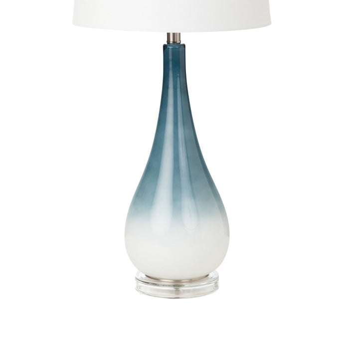 Serenity - Glass Table Lamp (Set of 2) - Blue / White by Lux Lighting, view 3