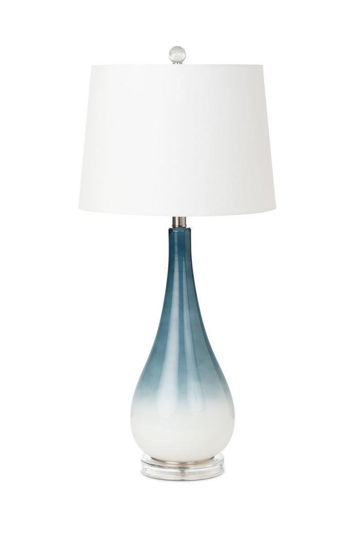 Serenity - Glass Table Lamp (Set of 2) - Blue / White by Lux Lighting, view 4