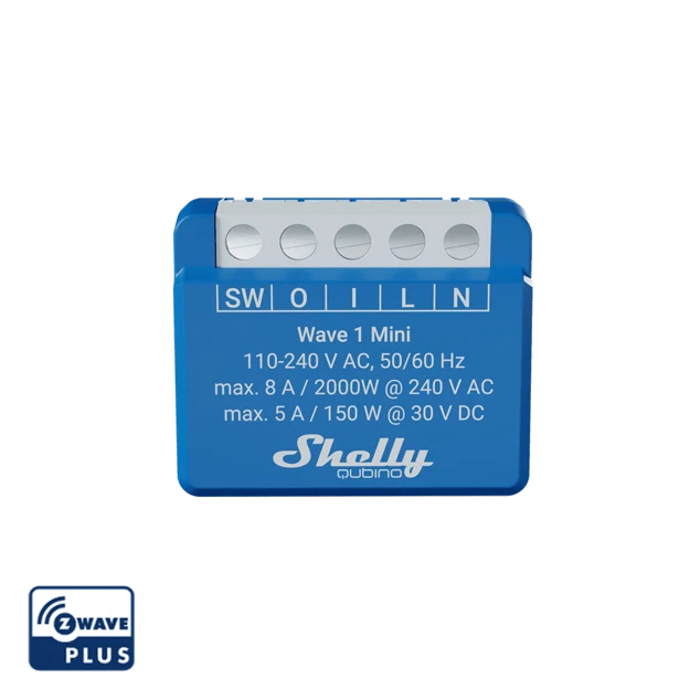 Shelly Qubino Z - Wave 1 Mini - QMSW - 0A1X8EU - Vesternet