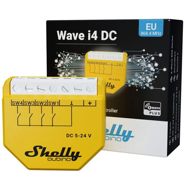 Shelly Qubino Z - Wave i4 DC - QNSN - 0D24XEU - Vesternet