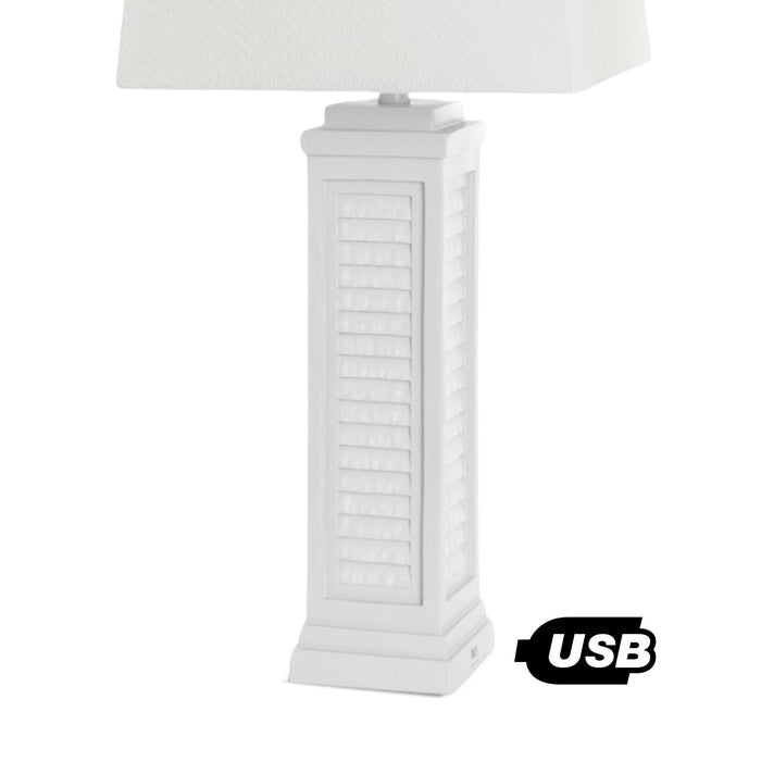 Shutter - Table Lamp With USB (Set of 2) by Lux Lighting, view 4