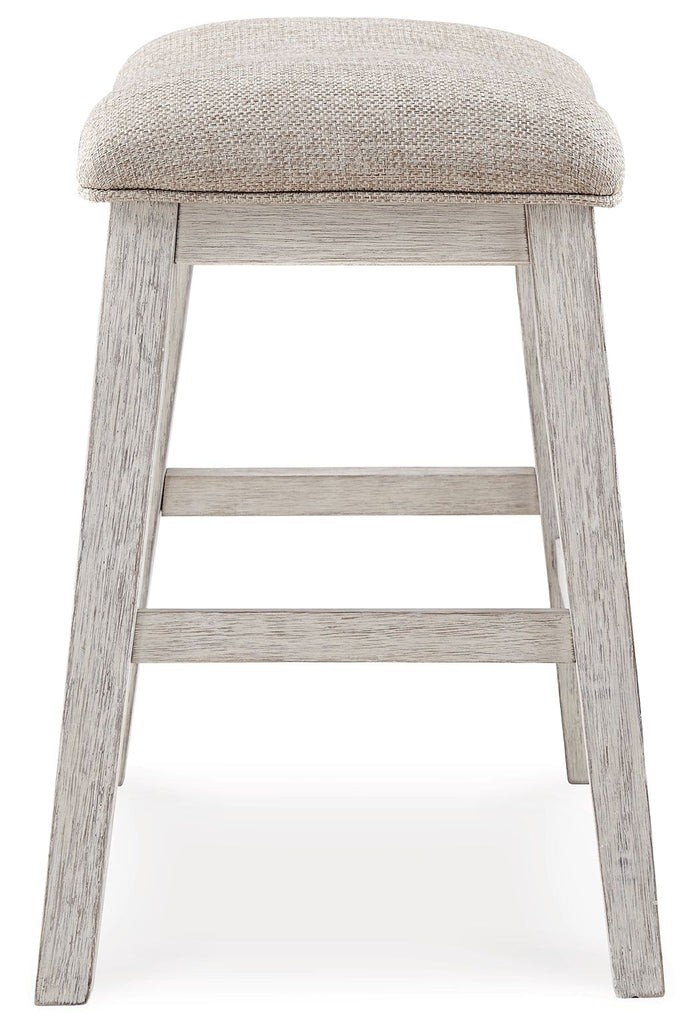 Skempton - Upholstered Stool (Set of 2) - White