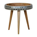 Small Patterned Nordic Style End Table