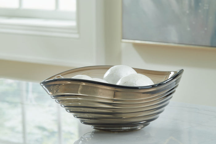 Solariston - Indoor/Outdoor Bowl - Gray / Brown