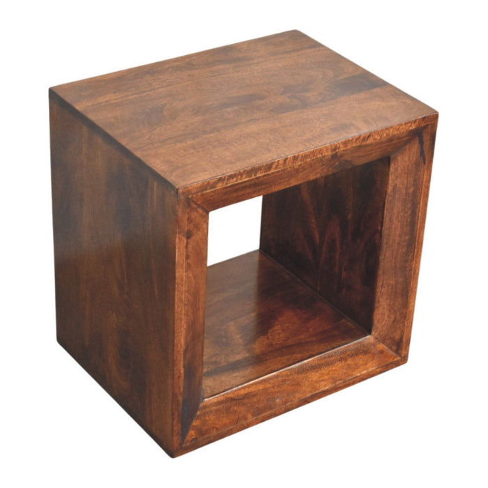 Solis - Open Side Table - Brown
