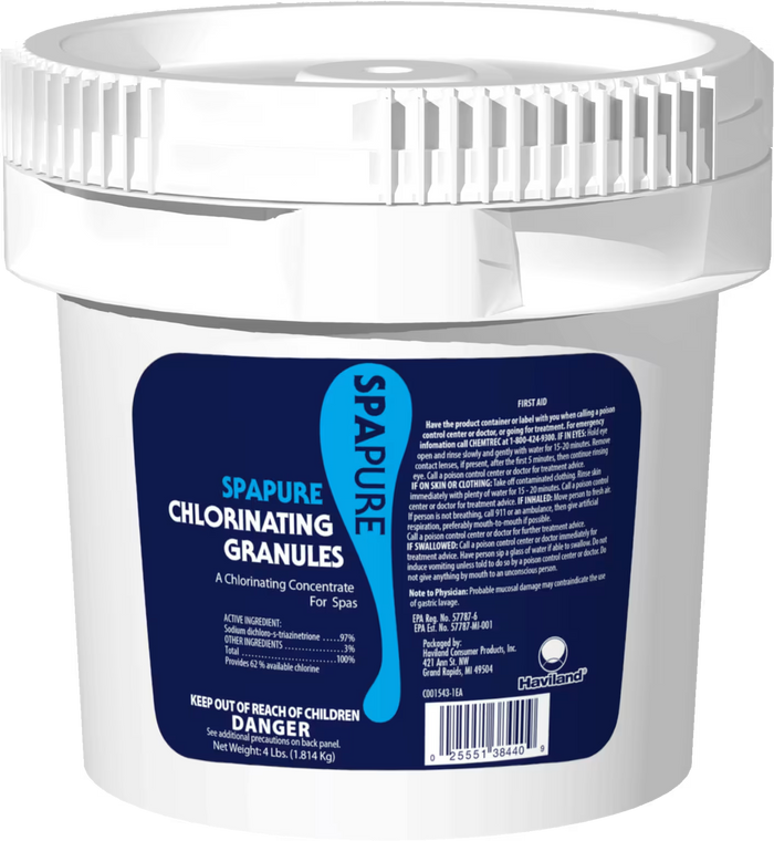 SPAPURE CHLORINATING GRANULES 4 Lbs C002310-CS77C1
