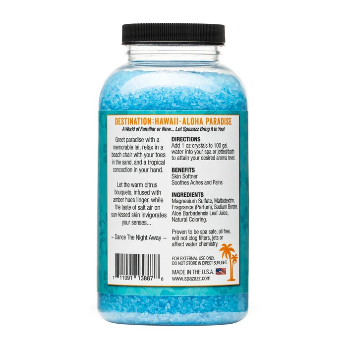 SPAZAZZ ALOHA PARADISE CRYSTALS 22 OZ