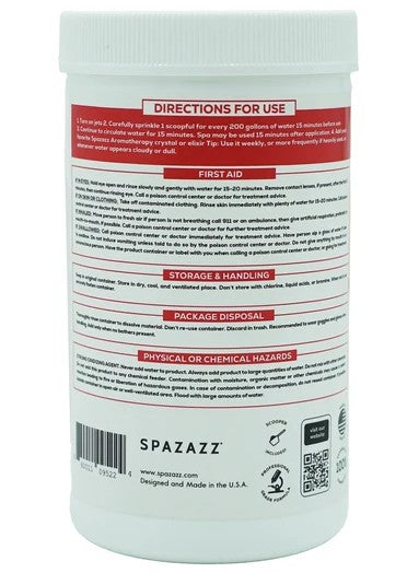 SPAZAZZ AROMA SPA SHOCK TROPICAL PARADISE 2.2 Lb