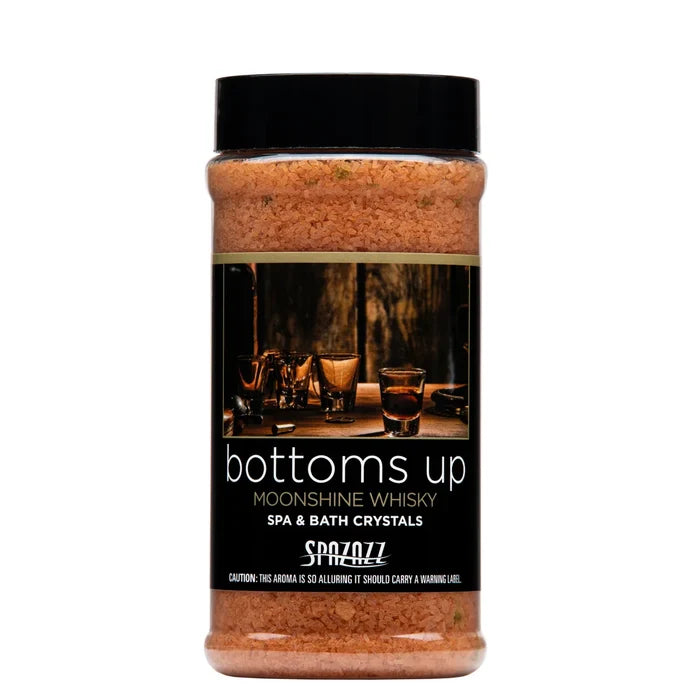 SPAZAZZ BOTTOMS UP MOONSHINE SPA CRYSTALS 17 OZ