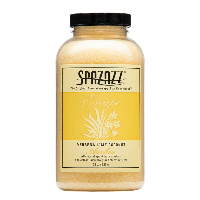 SPAZAZZ ESCAPE VERBENA LIME COCONUT CRYSTALS 19OZ