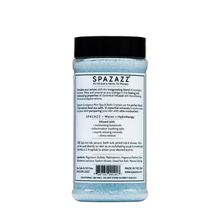 SPAZAZZ EUCALYPTUS MINT STIMULATE MINERAL CRYSTALS 17 Oz