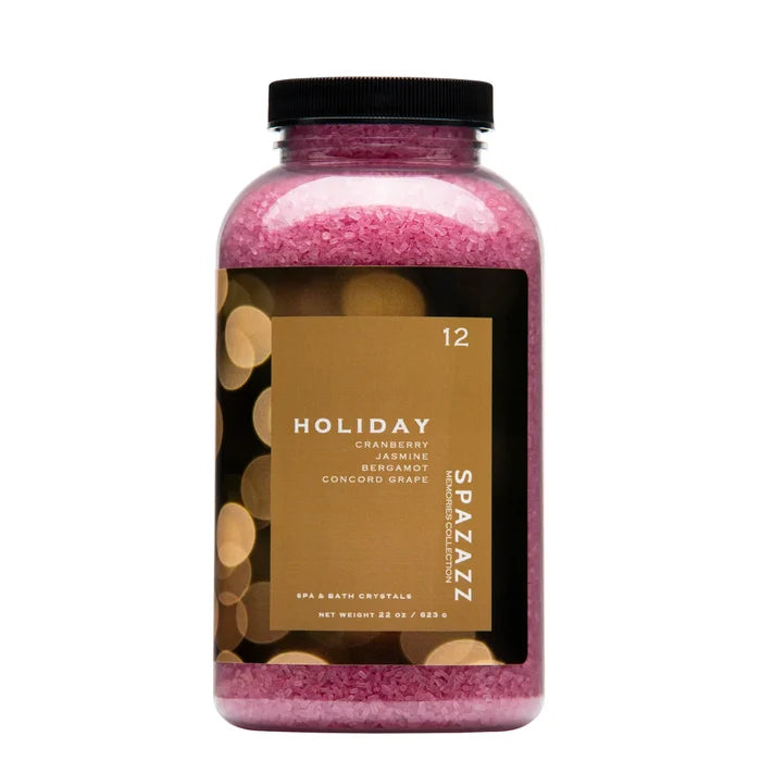 SPAZAZZ HOLIDAY SPA CRYSTALS 22 OZ