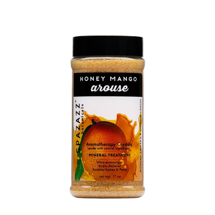 SPAZAZZ HONEY MANGO AROUSE MINERAL CRYSTALS 17 OZ