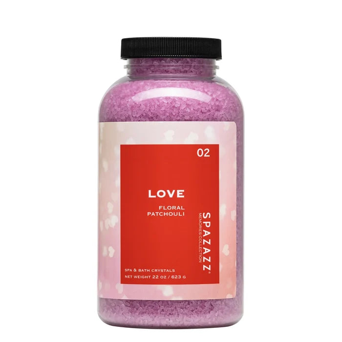 SPAZAZZ LOVE SPA CRYSTALS 22 OZ