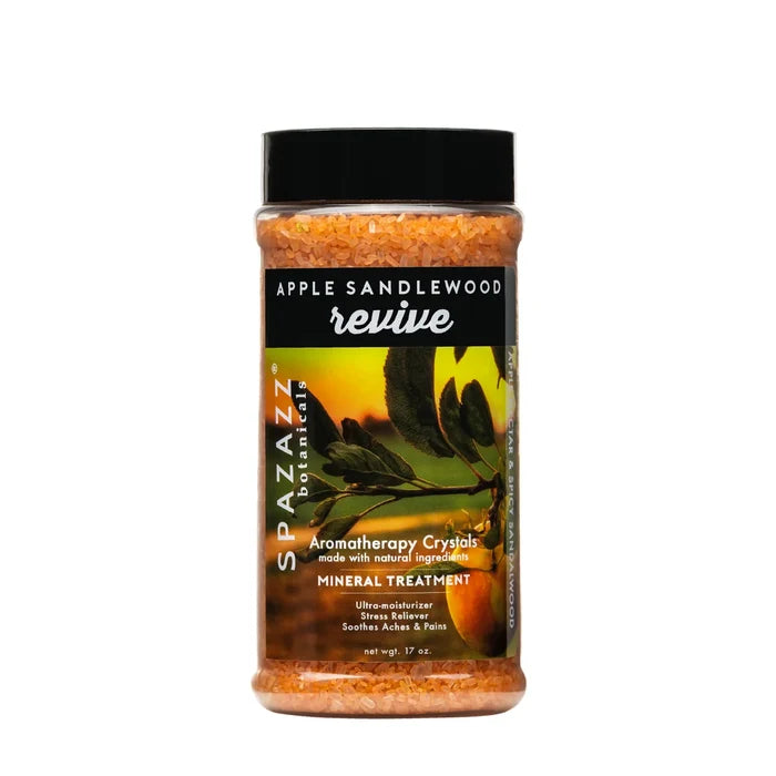 SPAZAZZ SANDLEWOOD REVIVE MINERAL CRYSTALS 17 OZ