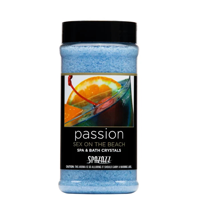 SPAZAZZ SEX ON THE BEACH PASSION  SPA AND BATH CRYSTALS 17OZ