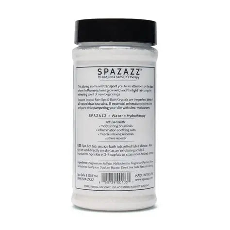 SPAZAZZ TROPICAL RAIN REVITALIZE AROMATHERAPY CRYSTALS 17 OZ