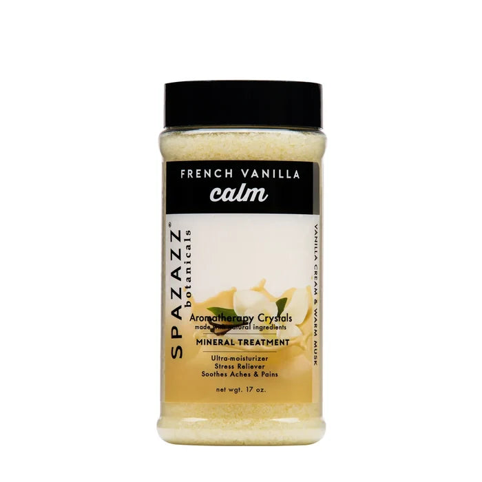 SPAZAZZ VANILLA CALM 17 OZ MINERAL CRYSTALS