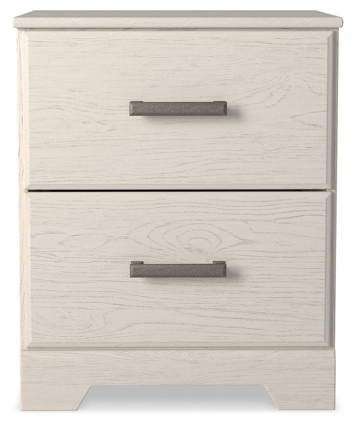 Stelsie - Two Drawer Night Stand - White