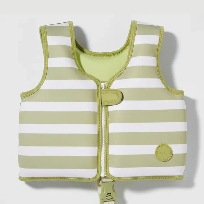 SUNNYLIFE KIDS SWIM VEST 2-3 KHAKI S41VVWD2