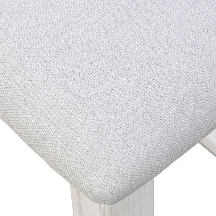 Surfside - Backless Upholstered Stool - Weathered White / Gray by Sea Winds, view 2