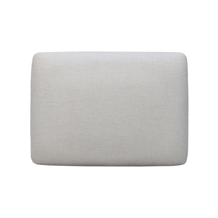 Surfside - Backless Upholstered Stool - Weathered White / Gray