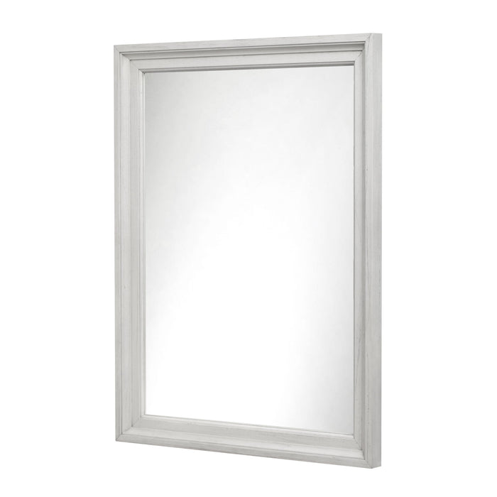 Surfside - Rectangular Dresser Mirror - Weathered White by Sea Winds, view 1