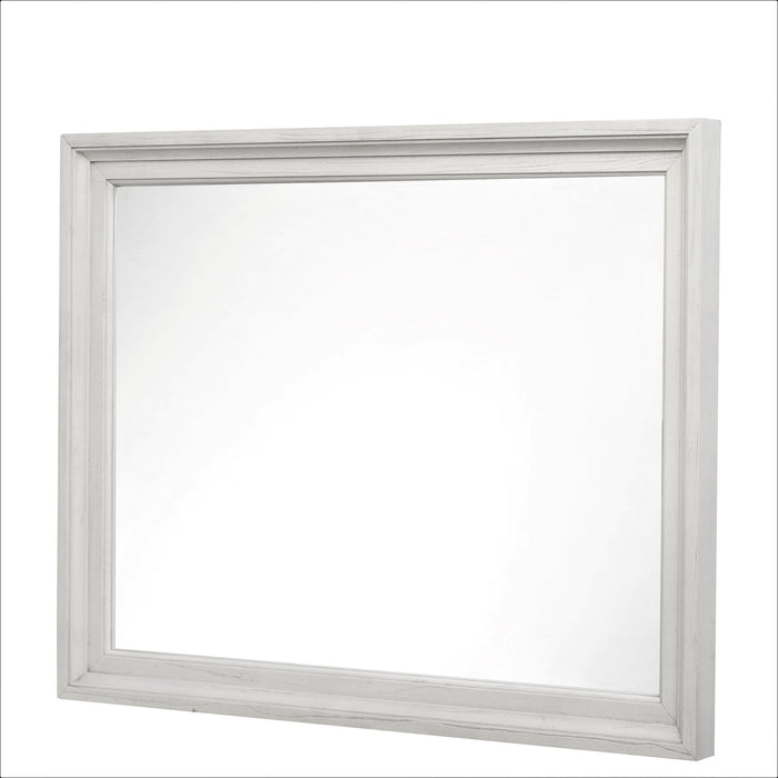 Surfside - Rectangular Dresser Mirror - Weathered White