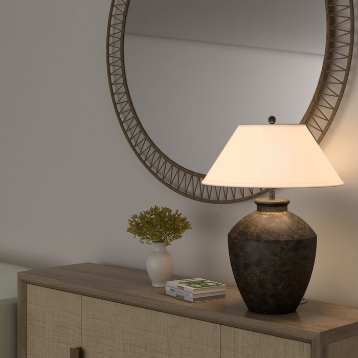 Terracotta - Resin Table Lamp - Black / Bronze by Lux Lighting, view 2