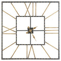 Thames - Wall Clock - Black / Gold Finish