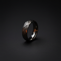 The Anvil, a 6mm gunmetal plated tungsten band with a round profile