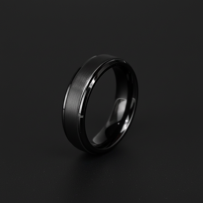 The Cannon 6mm gunmetal tungsten band