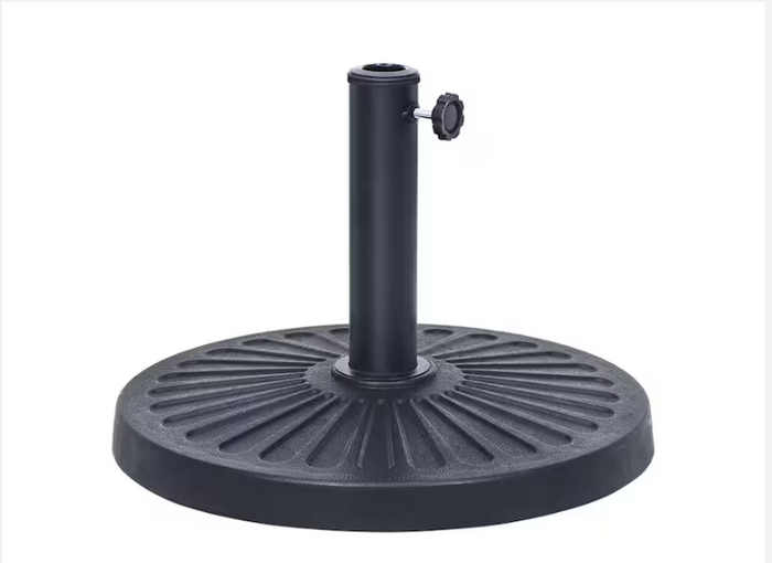 UMBRELLA STAND  BASE BLACK  27 LB