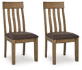 Urbinforte - Dining Upholstered Side Chair (Set of 2) - Light Brown