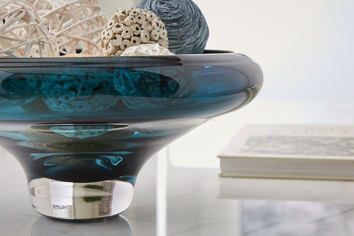 Vallborough - Indoor/Outdoor Bowl - Teal Blue