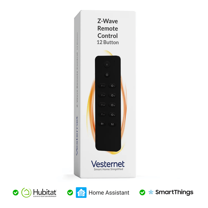 Vesternet Z - Wave Remote Control - 12 Button - VES - ZW - REM - 010 - Vesternet