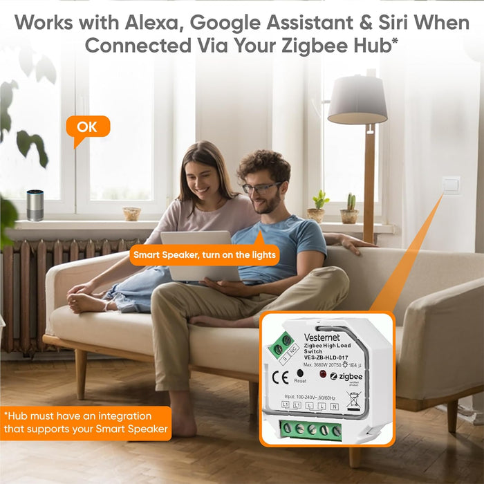 Vesternet Zigbee High Load Switch - VES - ZB - HLD - 017 - Vesternet