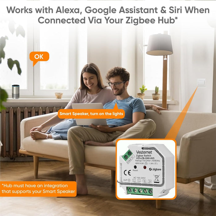 Vesternet Zigbee Switch - VES - ZB - SWI - 005 - Vesternet