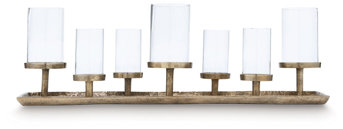 Wallmond - Candle Holder - Antique Brass Finish