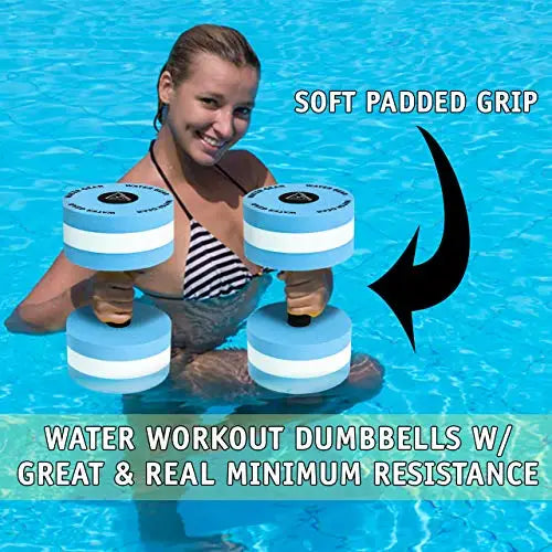WATER GEAR HYDRO FITNESS BUOYS BLUE 80% RESISTANCE