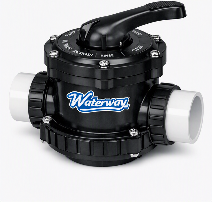 WATERWAY 1-1/2" TOP MOUNT MULTIPORT VALVE SPLT-NUT STYLE (BR)