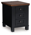 Wildenauer - Chair Side End Table - Brown / Black