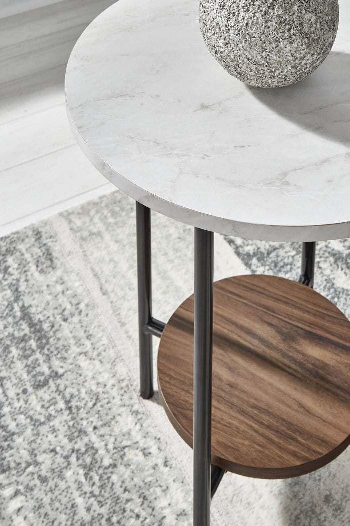 Wrenwich - Occasional Table Set (Set of 3) - Brown / Black / White